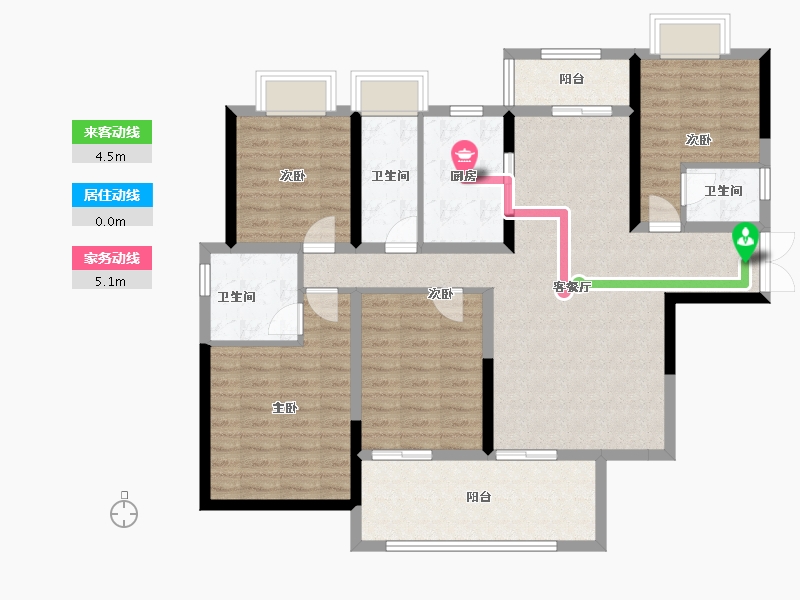 湖北省-宜昌市-建投时代印-114.00-户型库-动静线