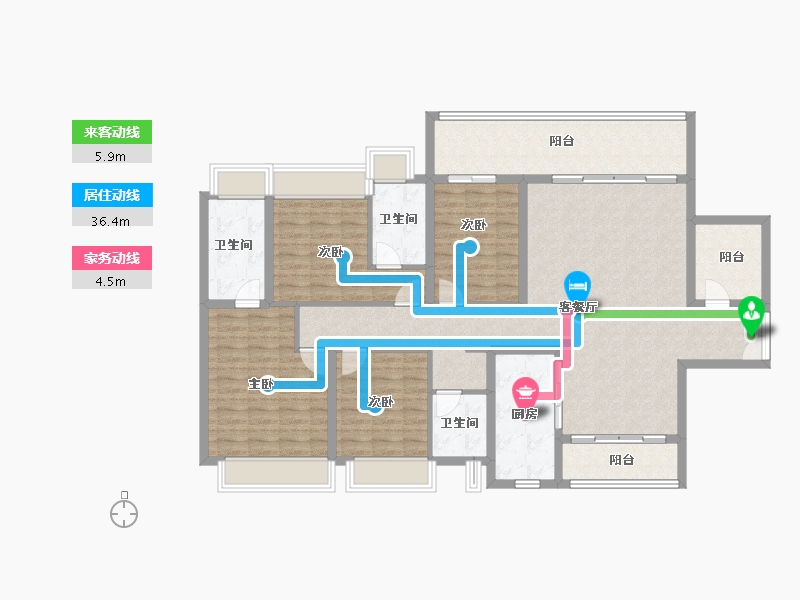 广东省-湛江市-湛江招商国际邮轮城-141.60-户型库-动静线