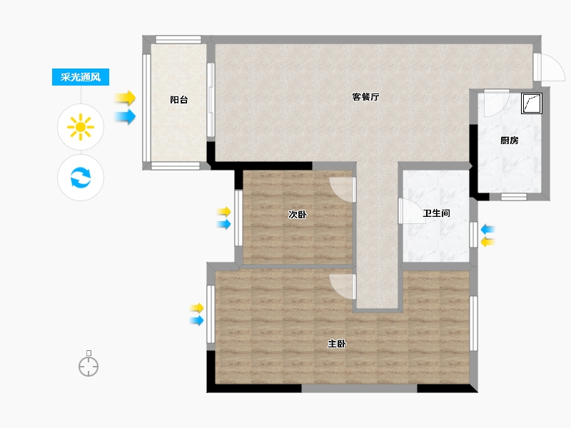 浙江省-嘉兴市-善和苑-93.00-户型库-采光通风