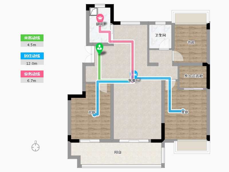 安徽省-六安市-远大舒州府-92.00-户型库-动静线