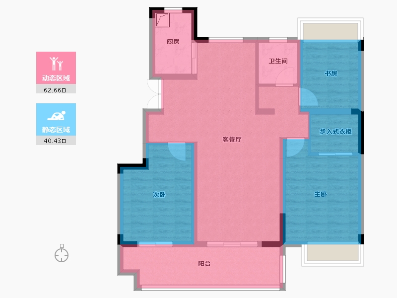 安徽省-六安市-远大舒州府-92.00-户型库-动静分区