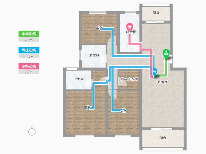 安徽省-黄山市-缦山云起-104.05-户型库-动静线