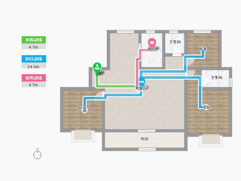 浙江省-丽水市-志城湖岸春晓-100.01-户型库-动静线