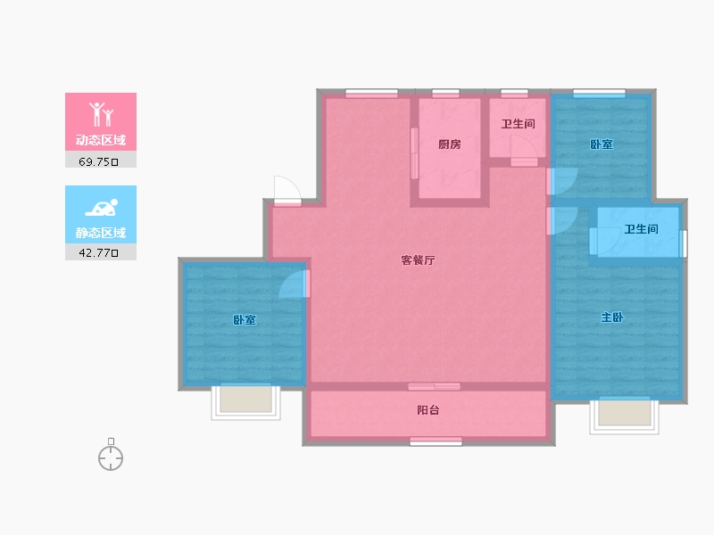 浙江省-丽水市-志城湖岸春晓-100.01-户型库-动静分区