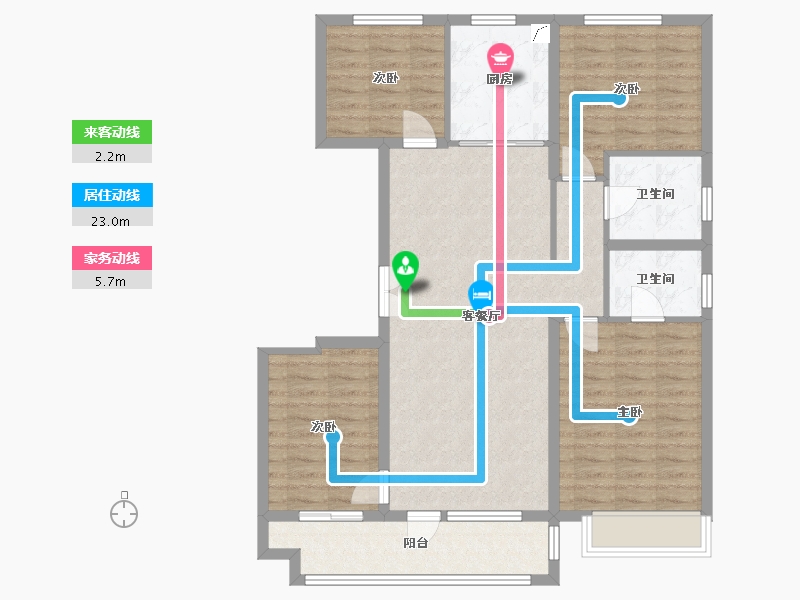 河北省-唐山市-中建府-102.86-户型库-动静线