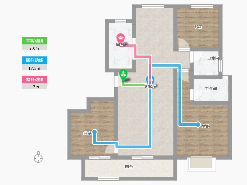 浙江省-丽水市-志城铂金时代-85.61-户型库-动静线