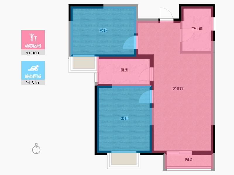 河北省-秦皇岛市-福港御景-58.24-户型库-动静分区