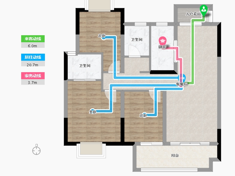 江西省-吉安市-东投金鼎城-87.28-户型库-动静线