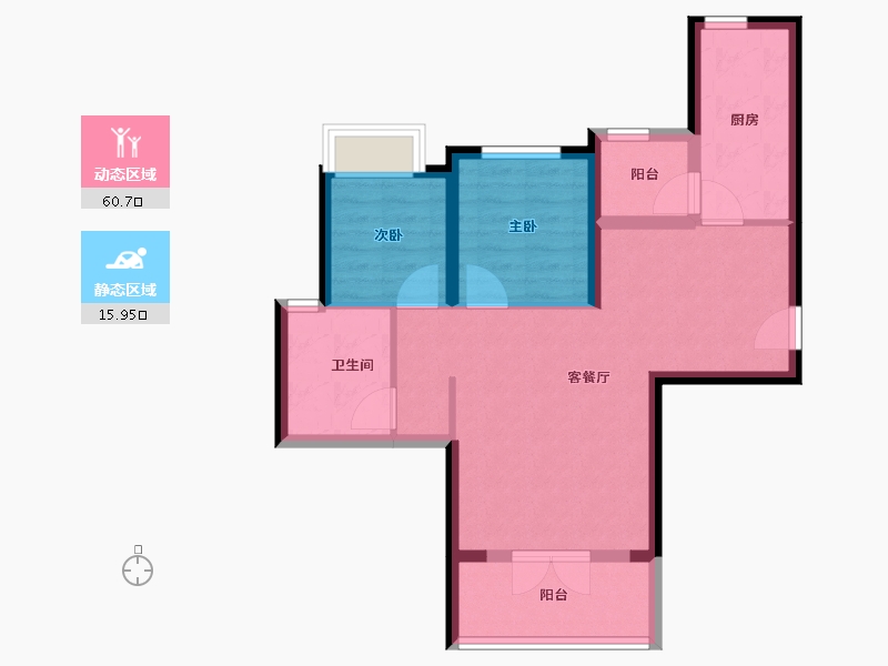 河北省-秦皇岛市-秦皇岛恒大悦府-68.00-户型库-动静分区