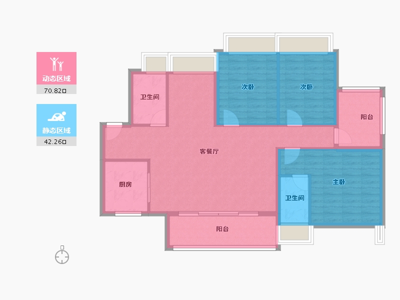 广东省-湛江市-湛江爱琴海国际广场-102.40-户型库-动静分区