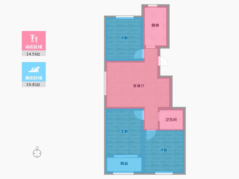 河北省-秦皇岛市-兴桐鑫城-65.54-户型库-动静分区