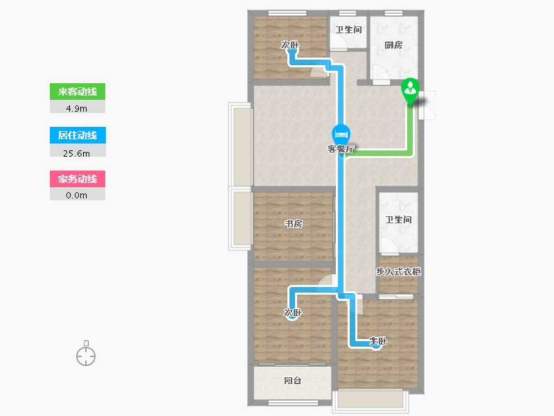 山东省-潍坊市-华安东方名郡-113.00-户型库-动静线