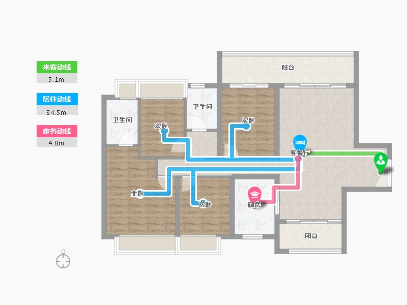 广东省-湛江市-湛江招商国际邮轮城-109.61-户型库-动静线