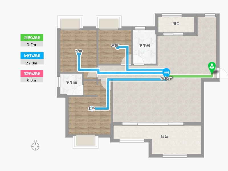 江西省-吉安市-东山中央首府-98.17-户型库-动静线