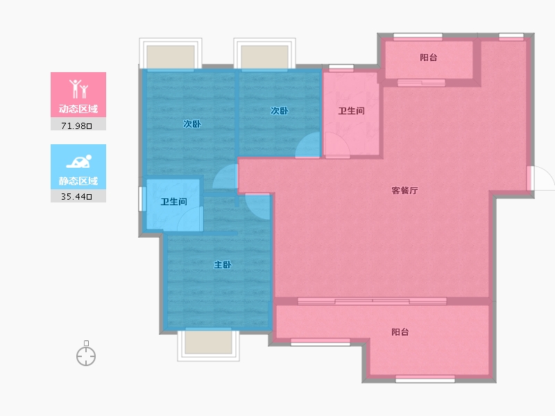 江西省-吉安市-东山中央首府-98.17-户型库-动静分区