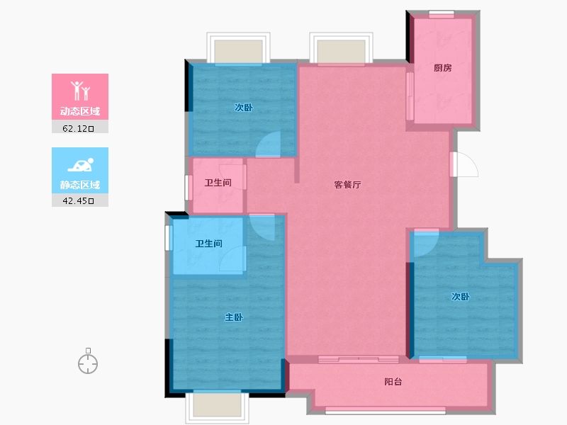 江西省-吉安市-金永源书香万里-94.88-户型库-动静分区