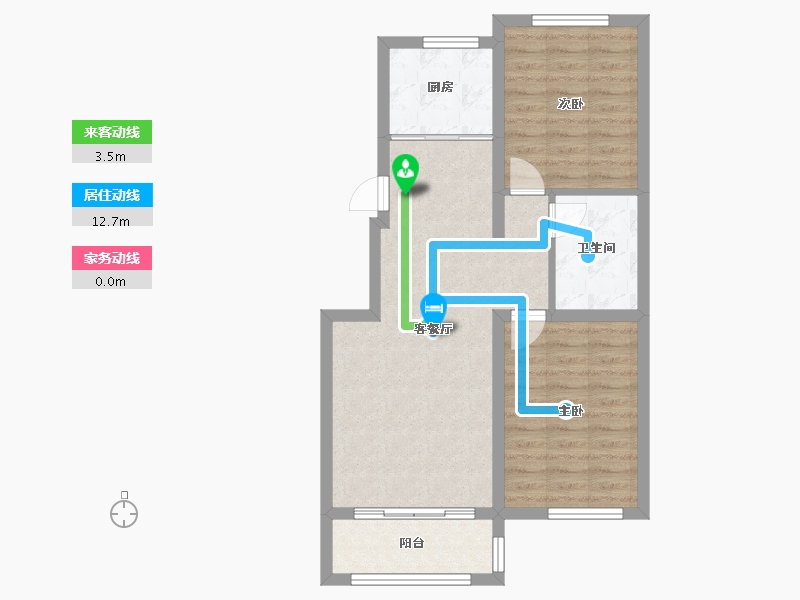 河北省-秦皇岛市-兴桐鑫城-68.99-户型库-动静线