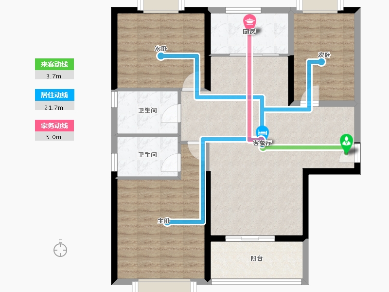 湖北省-黄冈市-浠水碧桂园江湾城-96.80-户型库-动静线