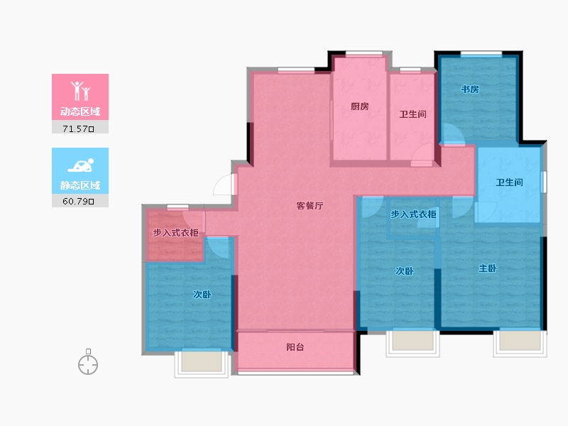 河北省-秦皇岛市-秦皇岛万达广场-118.87-户型库-动静分区