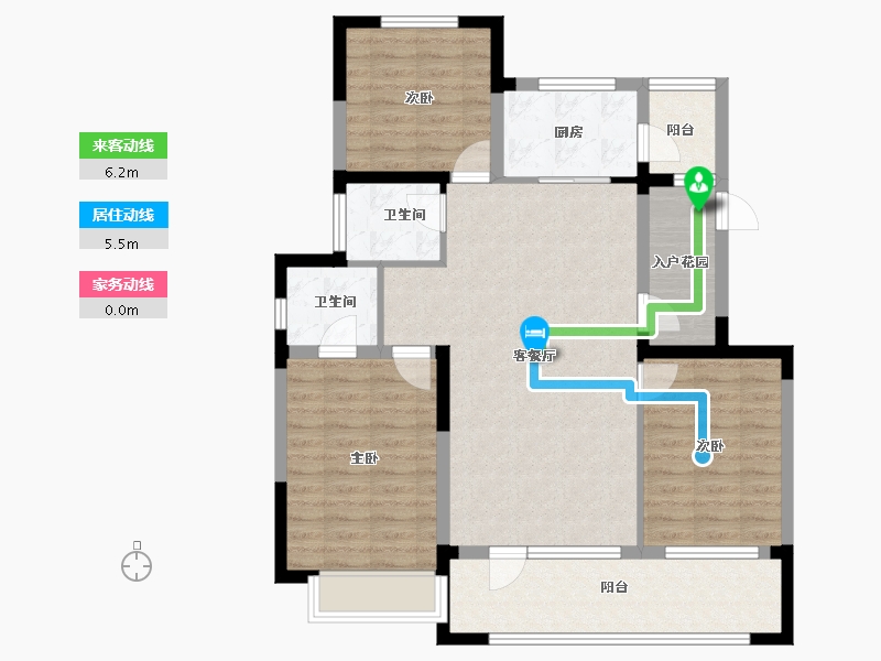 宁夏回族自治区-银川市-紫悦府-96.99-户型库-动静线