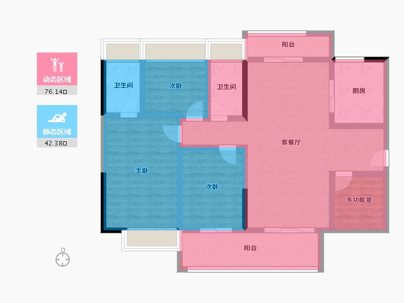 广东省-湛江市-中金时代广场-105.00-户型库-动静分区