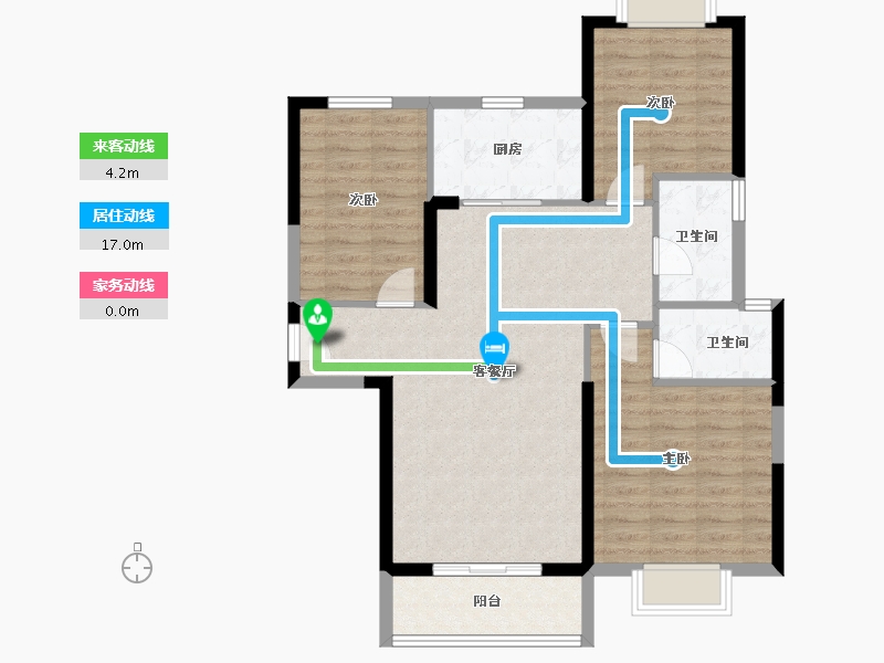 湖北省-黄冈市-浠水碧桂园江湾城-89.60-户型库-动静线