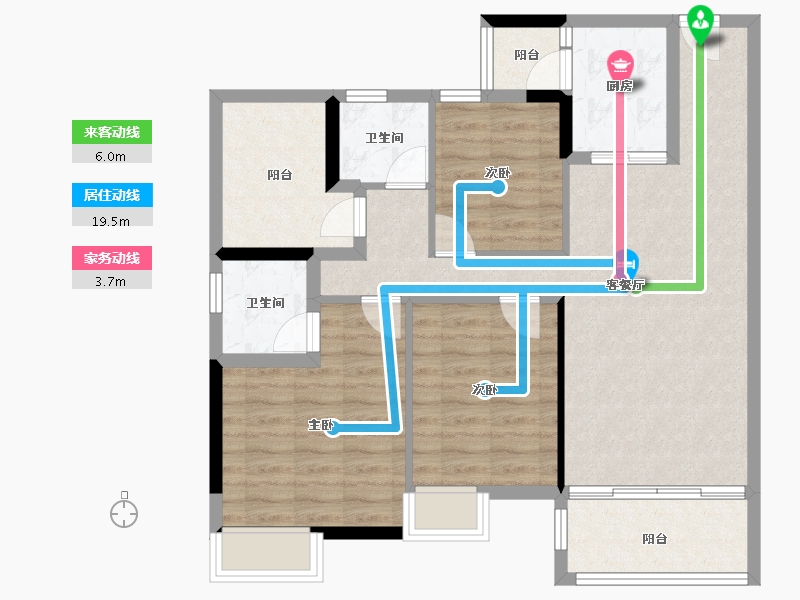 广东省-湛江市-凯悦华府-89.21-户型库-动静线