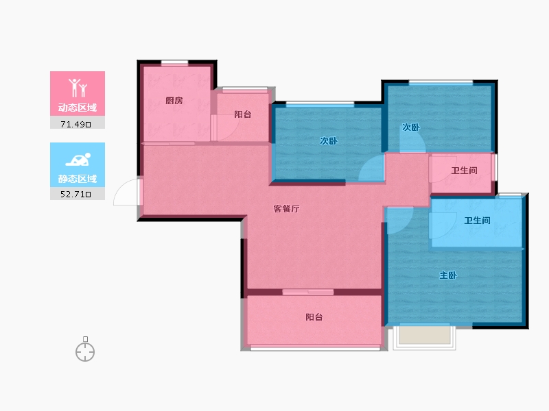 河北省-秦皇岛市-秦皇岛恒大城-112.00-户型库-动静分区