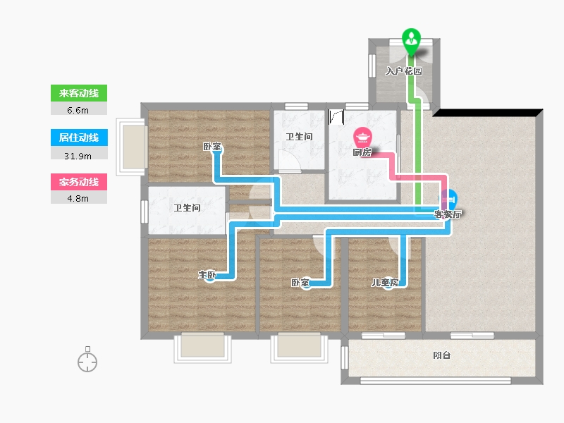 广西壮族自治区-南宁市-医科大旧改-116.00-户型库-动静线