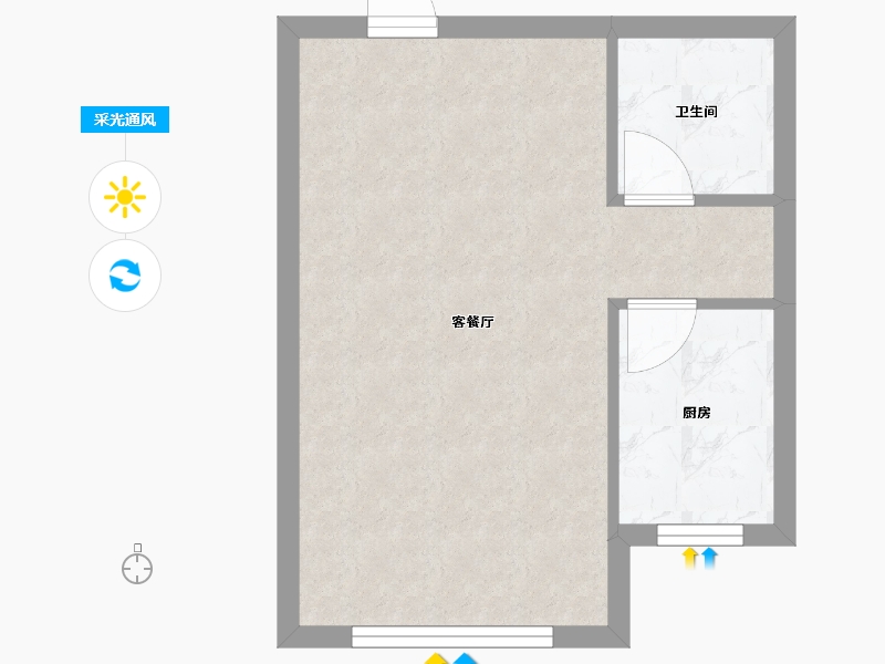 河北省-秦皇岛市-兴桐鑫城-33.39-户型库-采光通风