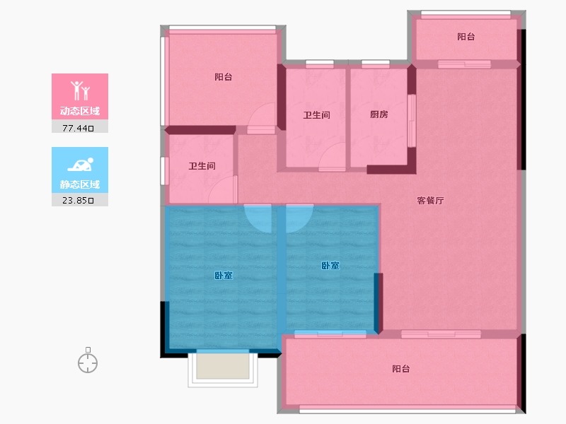 海南省-定安县-​首创森林湖-90.50-户型库-动静分区