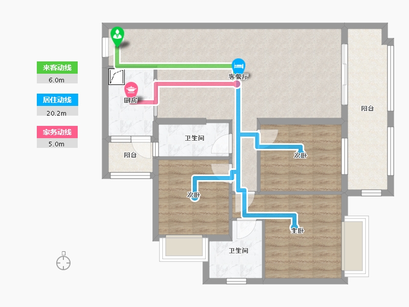 广东省-肇庆市-世纪绿洲-84.30-户型库-动静线