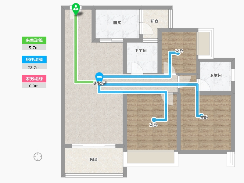 广东省-湛江市-湛江招商国际邮轮城-84.00-户型库-动静线