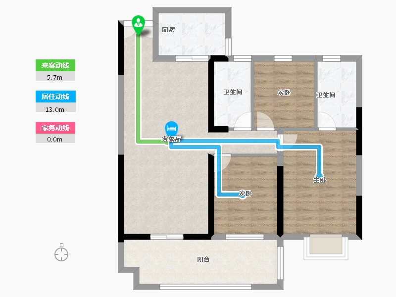 湖北省-宜昌市-建投时代印-87.30-户型库-动静线