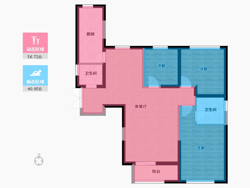 河北省-秦皇岛市-福港御景-86.53-户型库-动静分区