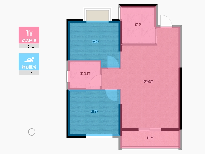 河北省-秦皇岛市-秦皇岛恒大城-60.00-户型库-动静分区