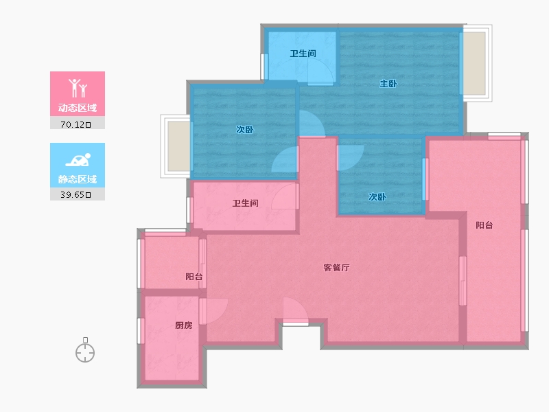 湖南省-常德市-富华领袖公馆-99.00-户型库-动静分区