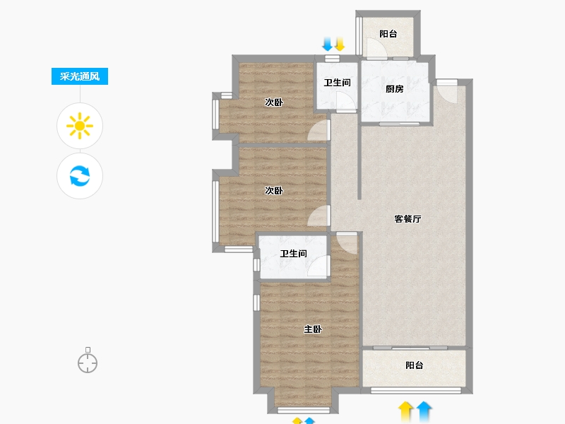 广东省-佛山市-聚居乐-102.30-户型库-采光通风