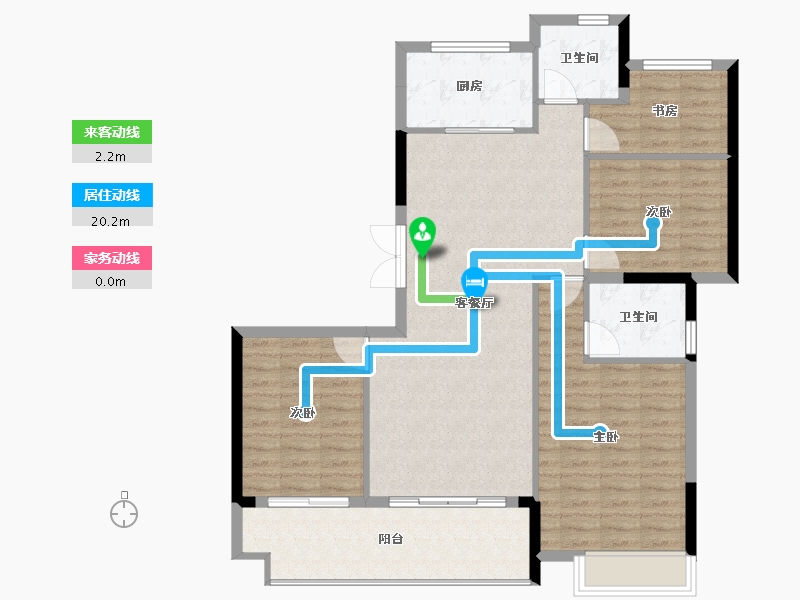 福建省-南平市-海翼文璟院-104.93-户型库-动静线