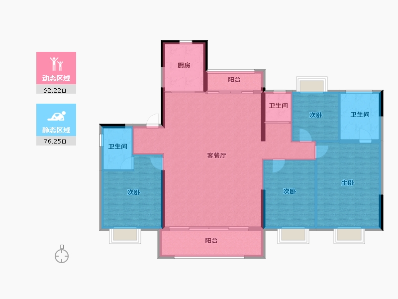 江西省-吉安市-安福碧桂园-155.12-户型库-动静分区