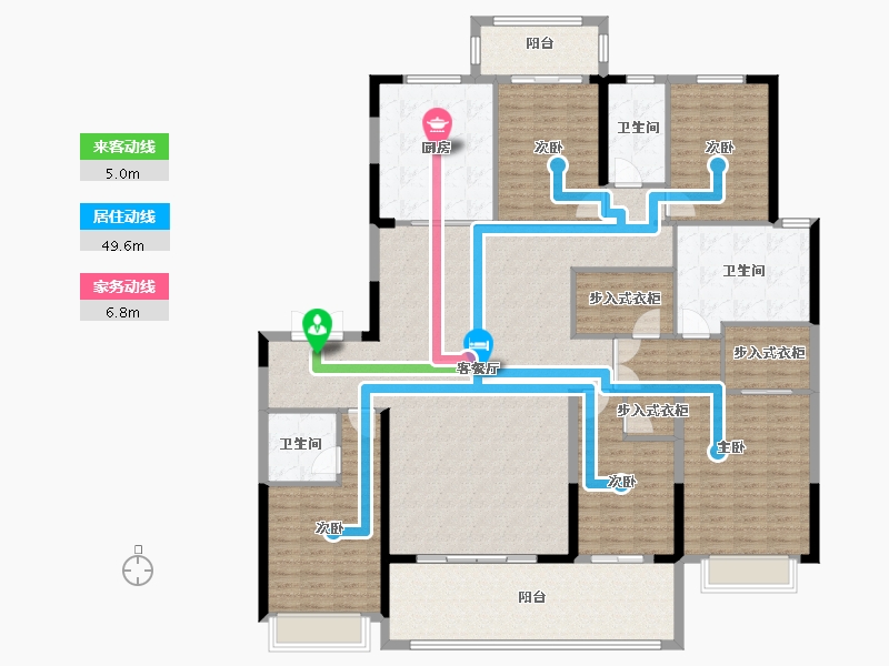 湖北省-荆州市-楚天都市·御湖—品-201.61-户型库-动静线