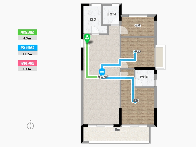 福建省-南平市-海翼文璟院-82.77-户型库-动静线