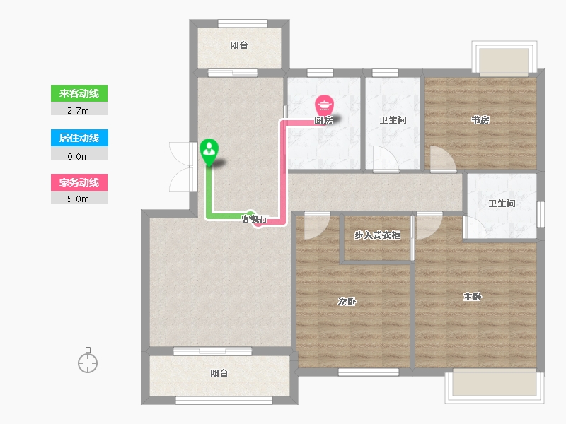 湖北省-宜昌市-四季港湾-101.29-户型库-动静线