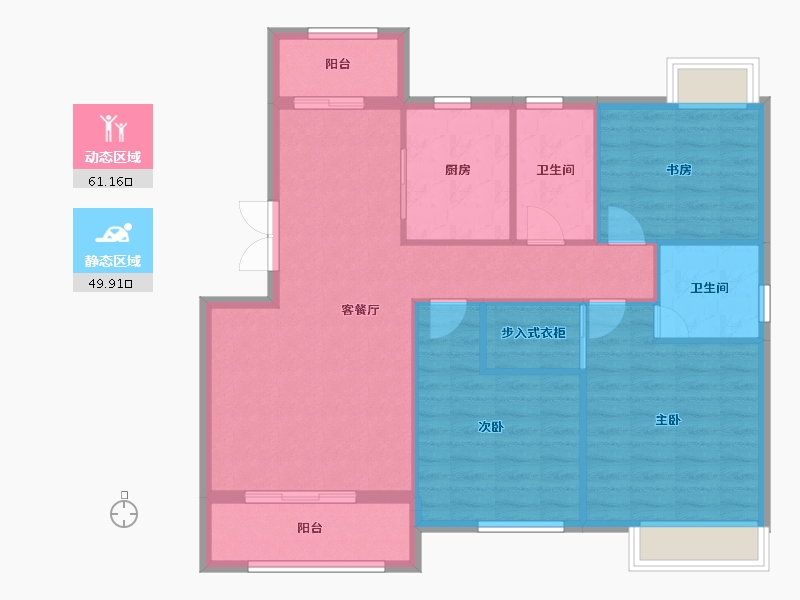 湖北省-宜昌市-四季港湾-101.29-户型库-动静分区