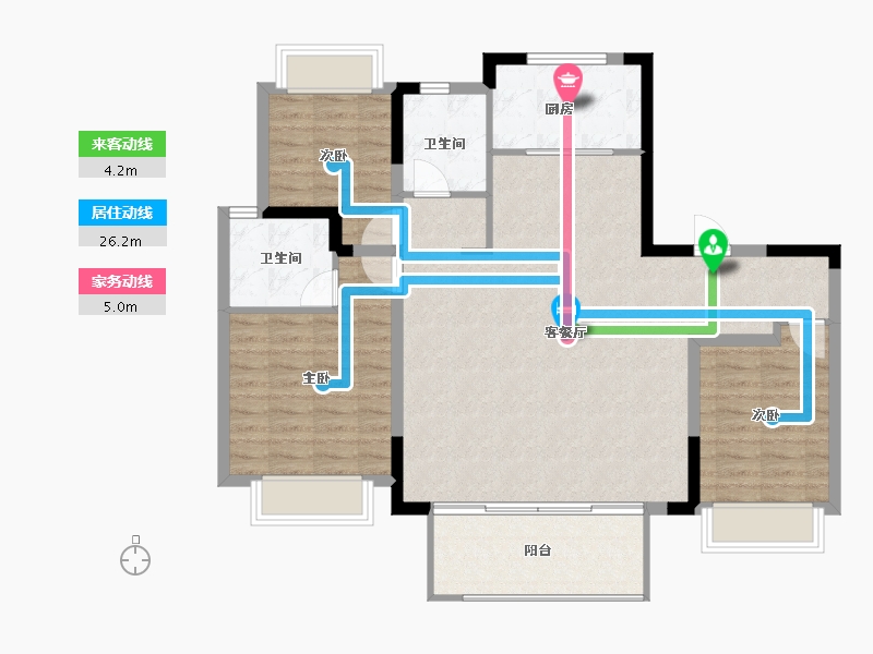 福建省-南平市-​建发玺悦-102.87-户型库-动静线