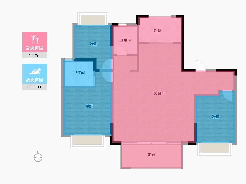 福建省-南平市-​建发玺悦-102.87-户型库-动静分区