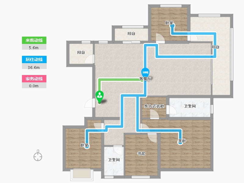 河南省-三门峡市-中航仙本那-144.08-户型库-动静线