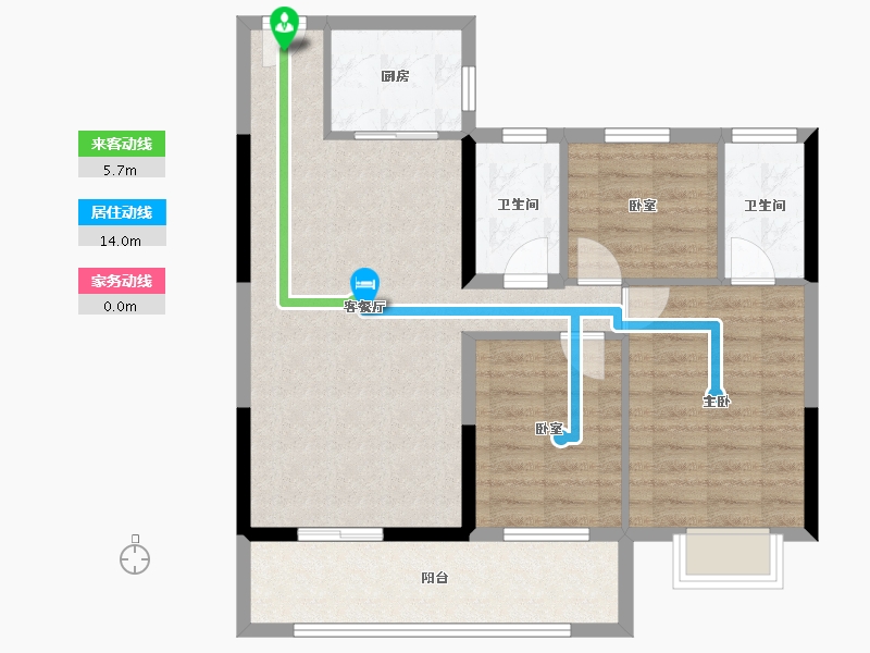 湖北省-黄石市-磁湖璟悦-81.77-户型库-动静线