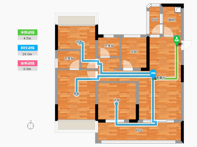 湖北省-荆州市-鼎仁公园雅集-83.05-户型库-动静线