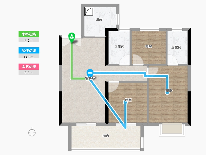 江西省-赣州市-嘉福·万达广场-79.20-户型库-动静线